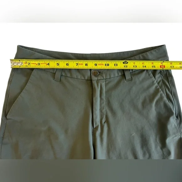 Lululemon Commission Short Men Size 31 Olive Green Style M7AFMS Inseam 7 inch - Picture 4 of 10